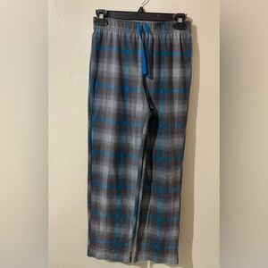 Arizona Jeans Co Kids Pajama Pants Size‎ L 14-16 Gray Blue Plaid Holiday Bottoms